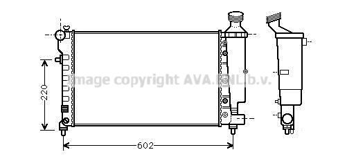 AVA QUALITY COOLING Радиатор, охлаждение двигателя PE2262